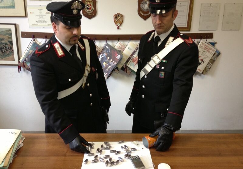 La droga sequestrata dai carabinieri