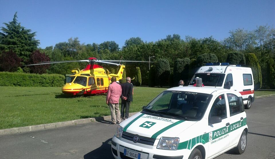 Ceriano, ha un malore in autoA Legnano con l’elisoccorso