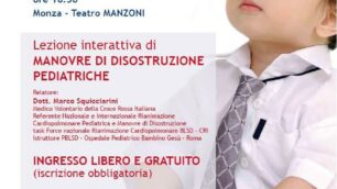Manovre per liberare le vie aereeMonza e Cri, corso per i genitori