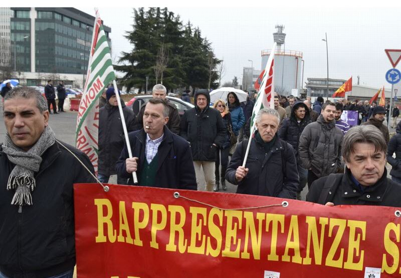 Uno sciopero in Brianza