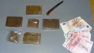 Monza, spacciatore sorpresocon oltre 700 grammi di hashish