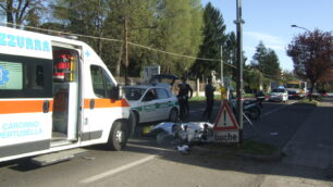 Incidente sulla Monza SaronnoDi Garbagnate il centauro morto