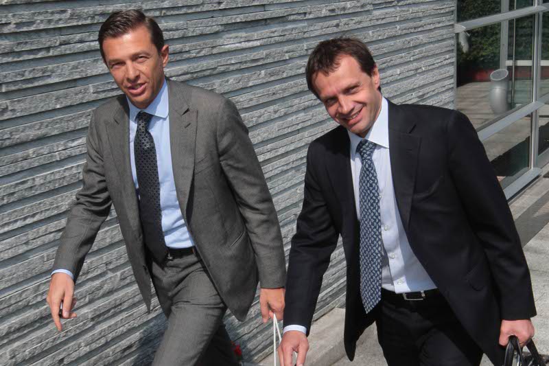 Andrea Dell’Orto, a sinistra, con Renato Cerioli dal quale ha ricevuto il testimone alla guida dell’associazione industriali