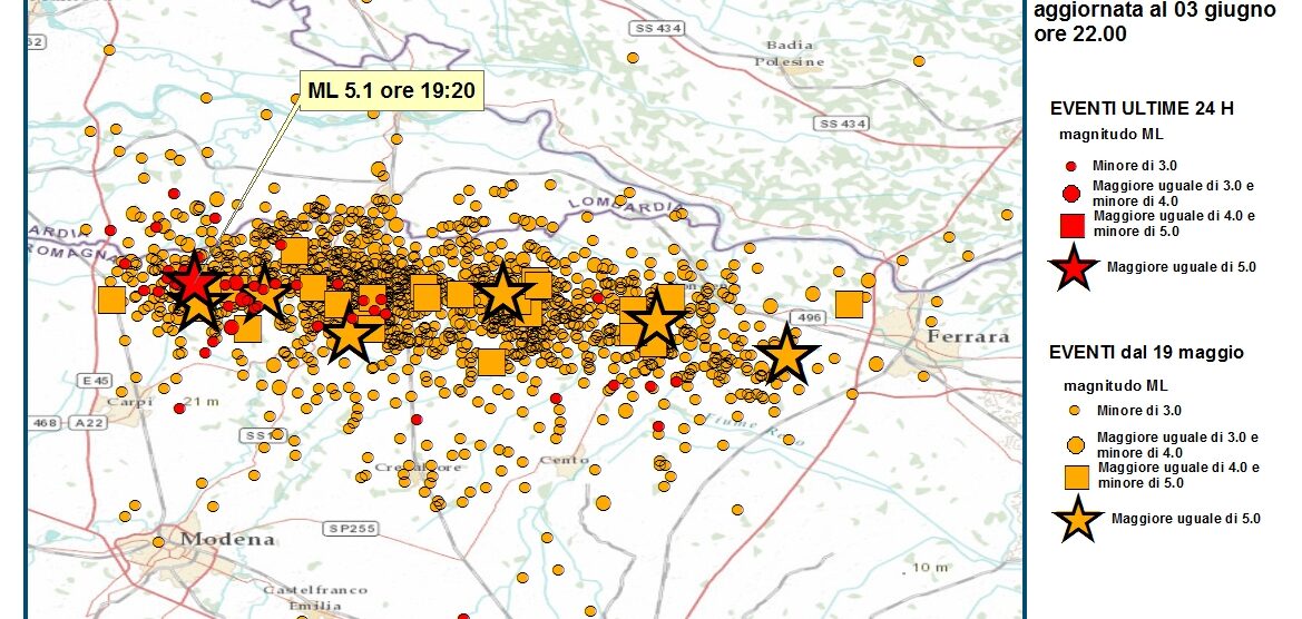 Terremoto, l’Emilia trema ancoraScossa di 5.1, sentita in Brianza