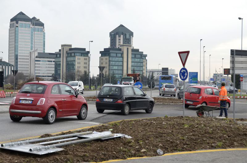 Il cantiere della bananina a Vimercate