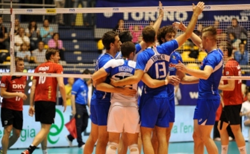 L’Italvolley festeggia a Torino