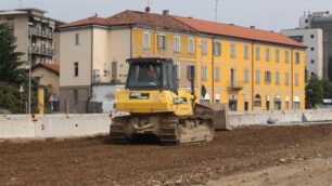 Monza, ruspe in viale Lombardia