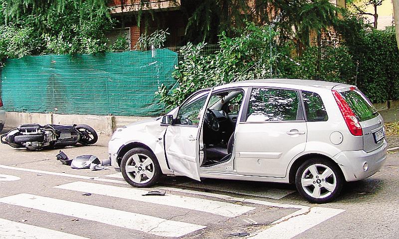 Seregno, la scena dell’incidente