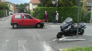 I mezzi coinvolti nell’incidente a Vedano al Lambro