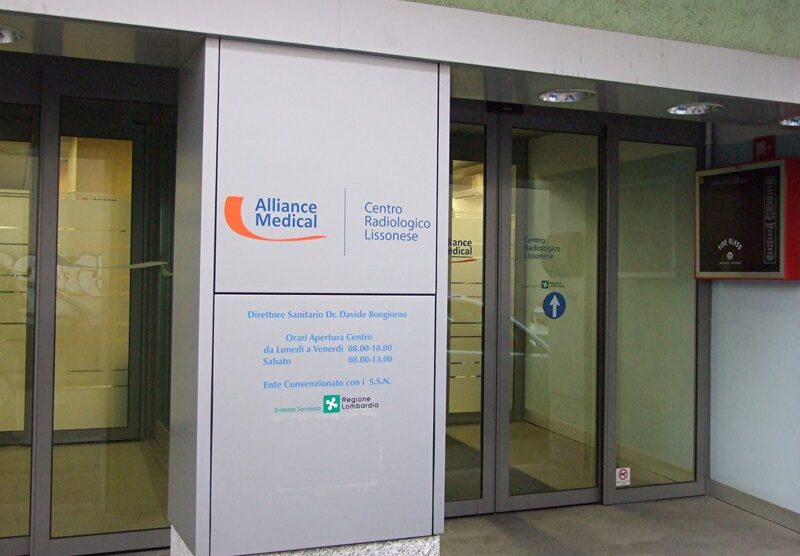 L’ingresso del Centro Radiologico Lissonese