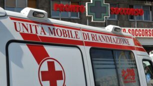 Sul posto è giunta un’ambulanza