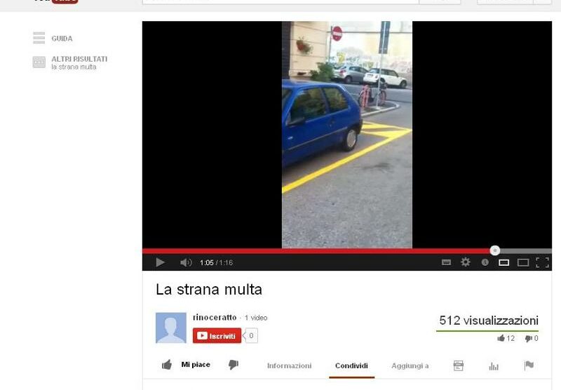 Un fermo immagine del filmato cliccatissimo su Youtube