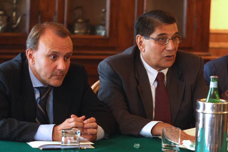Marco Accornero, a sinistra, e Walter Mariani