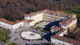 La villa Reale di Monza in una bella immagine aerea