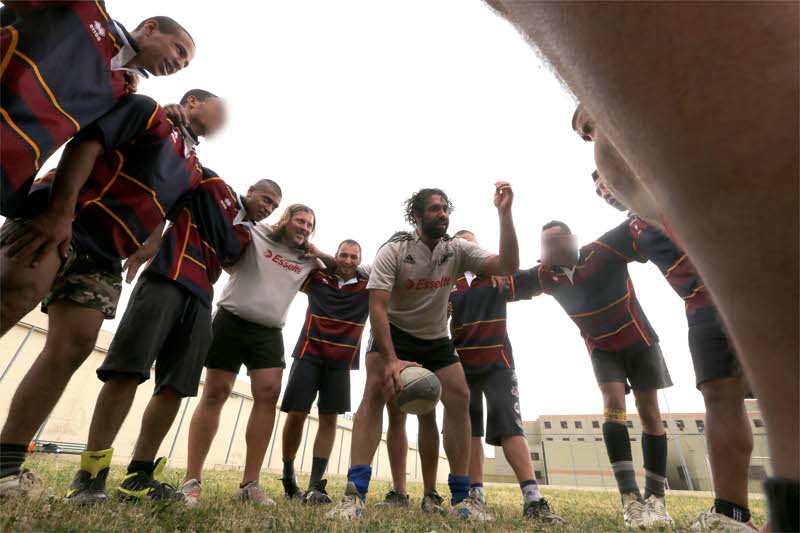 Monza, la prima partita del team di rugby dei detenuti