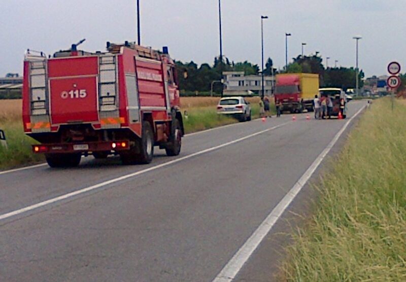 L’incidente in via per Ornago