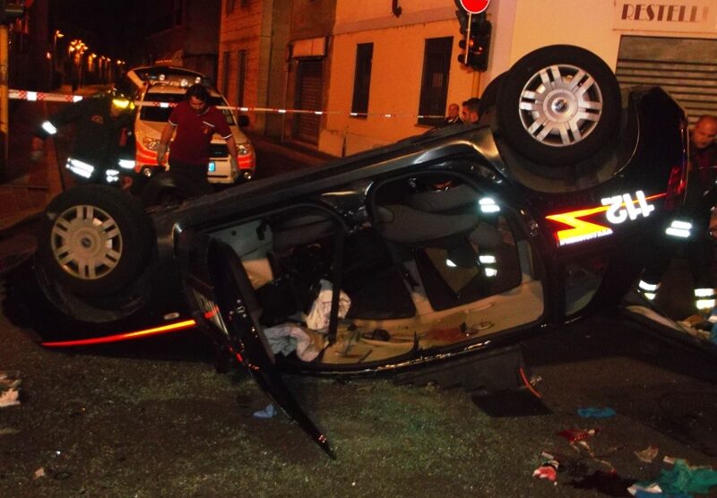 Seregno, l’incidente in cui sono rimasti coinvolti i carabinieri