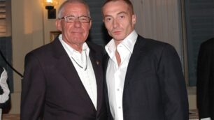 Giovanni Fumagalli, l’ex presidente della Gal Lissone, insieme a Yuri Chechi
