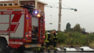 Maltempo, vigili del fuoco a Brugherio