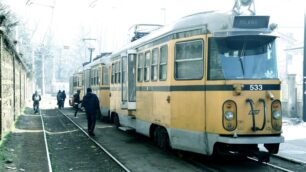Il tram a Limbiate