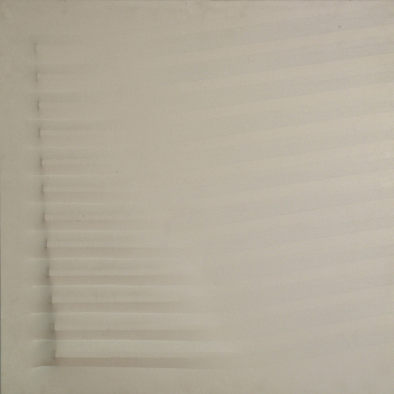 “Bianco” di Agostino Bonalumi, una delle opere esposte al Museo di Lissone