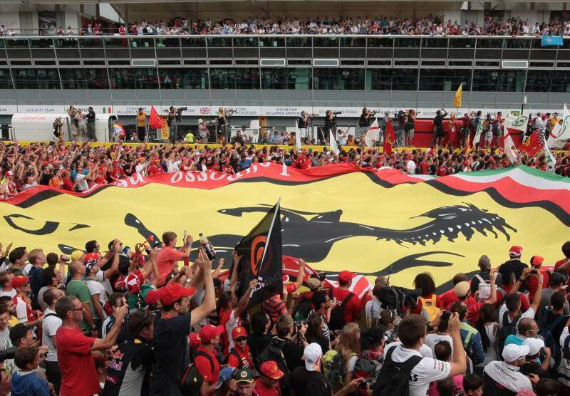 Tifosi Ferrari al Gran premio di Monza
