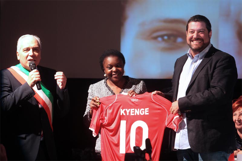 Il ministro Kyenge a Monza con il sindaco Scanagatti e il presidente Armstrong-Emery