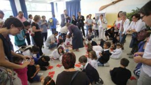 Il primo giorno di scuola elementare a Monza