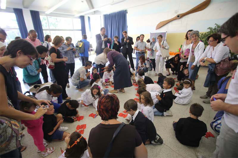 Il primo giorno di scuola elementare a Monza