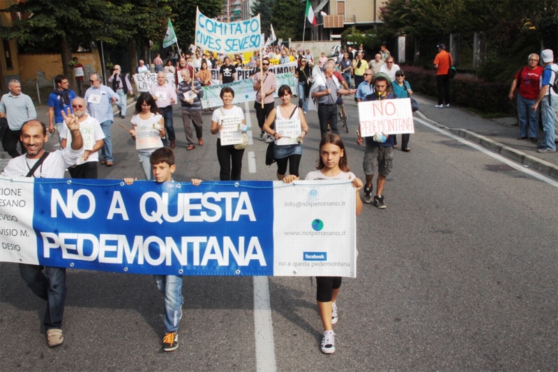 La protesta contro Pedemontana