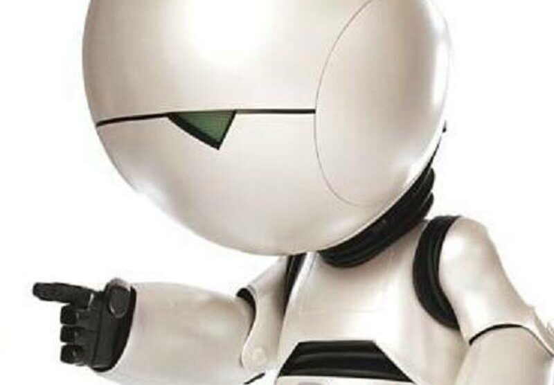 Marvin, il robot di Guida intergalattica per autostoppisti di Douglas Adams