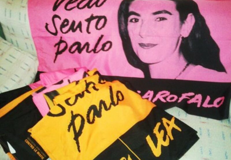 Le bandiere per Lea Garofalo