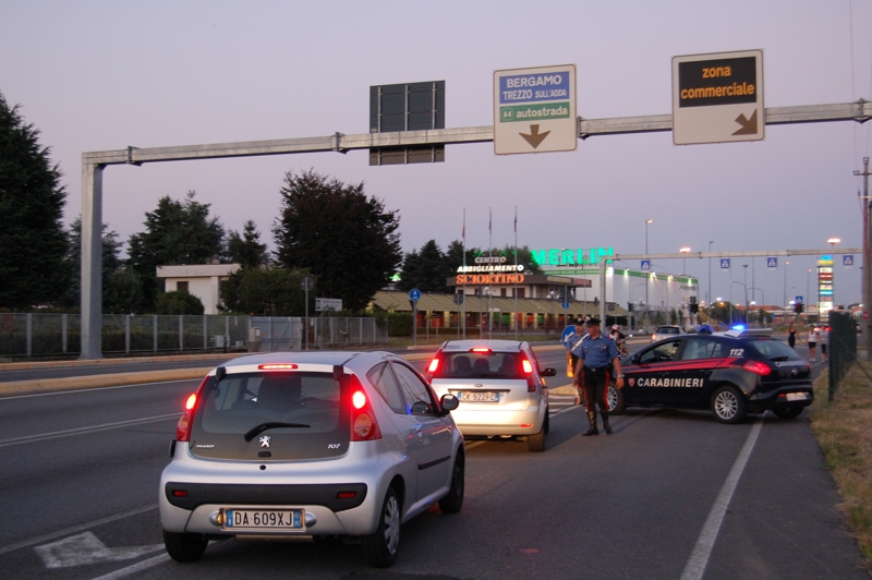 Incidente davanti al Globo di Busnago