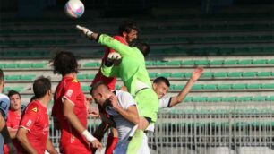 Monza, uno dei tanti attacchi dell’Ac Monzanell’1-1 sul Castiglione