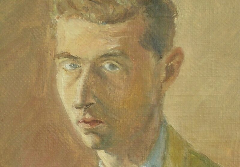 Autoritratto di Fulvio Comi del 1944, una delle opere in mostra a Monza