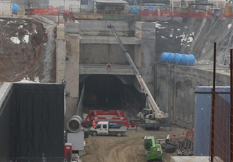 Il cantiere della metropolitana