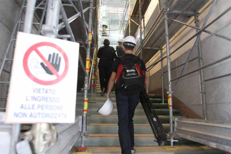 Monza, il cantiere in Villa reale
