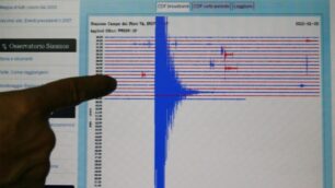 Monza - Il sismografo che indica l'intensità del terremoto