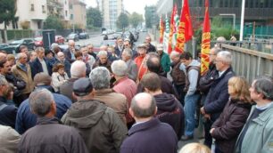 Una delle ultime manifestazioni dei lavoratori del comparto Bames-Sem