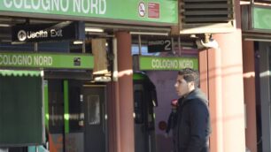 La fermata della metropolitana verde a Cologno