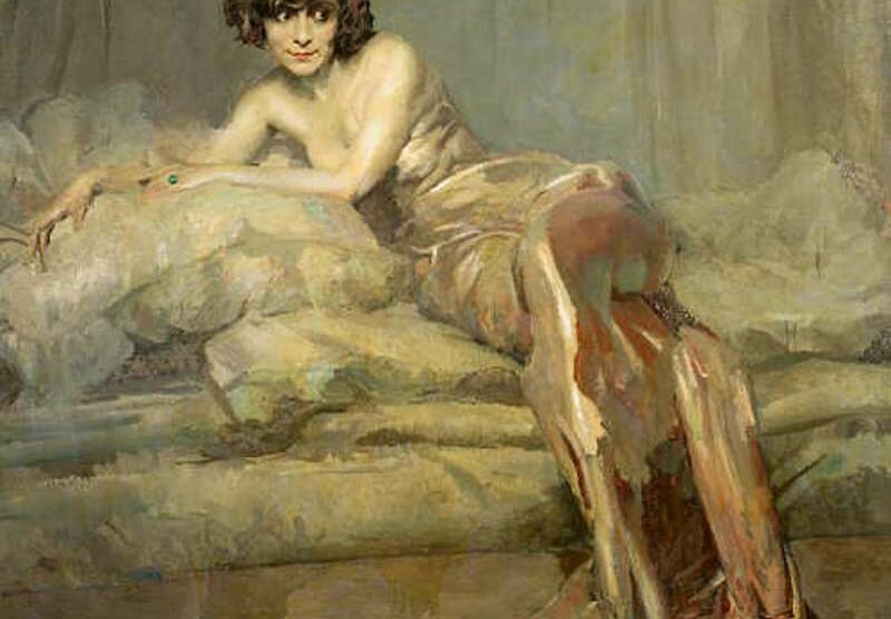 Giuseppe Amisani, “Signora in grigio”, realizzato nel 1922