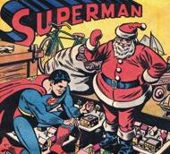 Un Superman d’annata alla mostra “Raccontare il Natale”, all’arengario di Monza