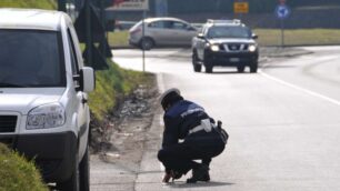 Rilievi degli agenti della polizia locale