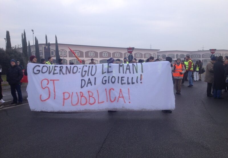 Il corteo degli operai