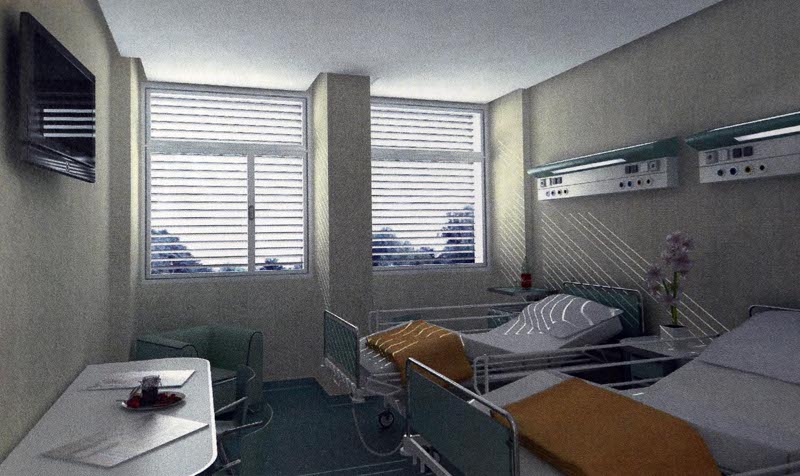 Una camera dell’ospedale San Gerardo di Monza