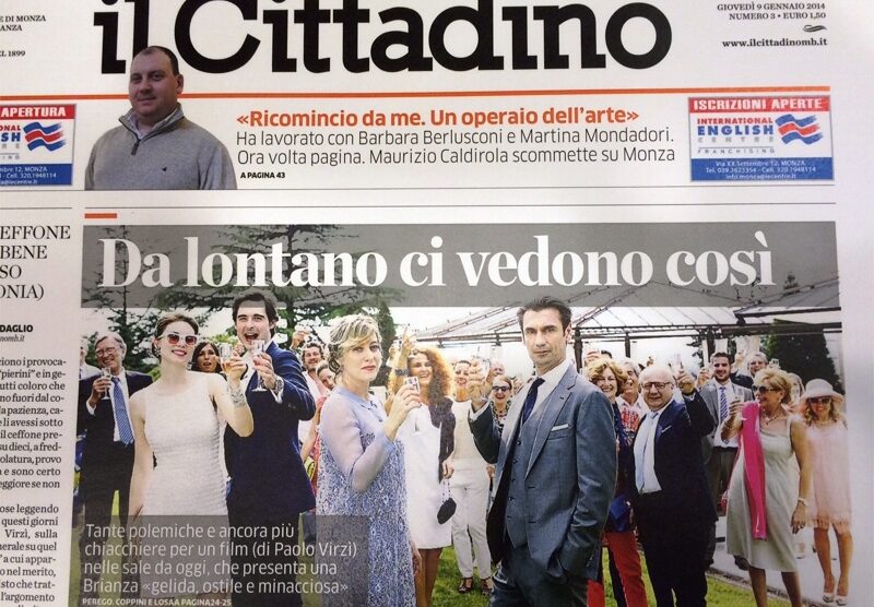 La prima pagina del Cittadino in edicola giovedì 9 gennaio 2014