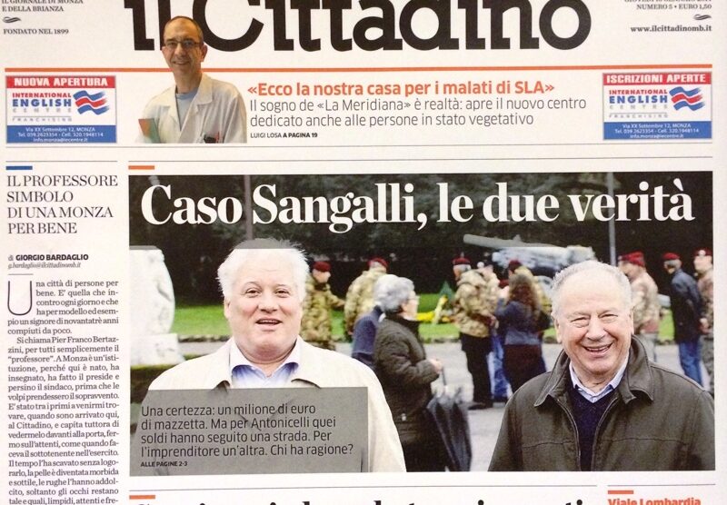 La prima pagina del Cittadino di Monza in edicola giovedì 16 gennaio 2014
