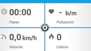 Una schermata di Runtastic