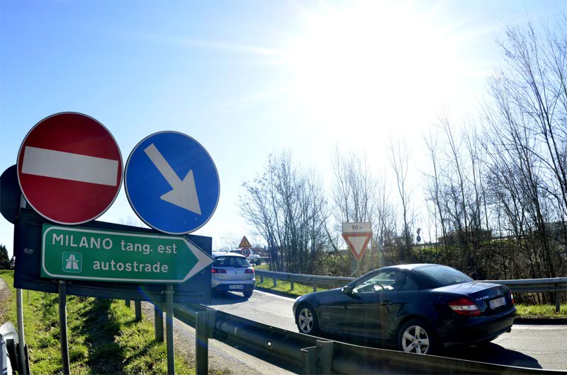 L’ingresso della Tangenziale Est