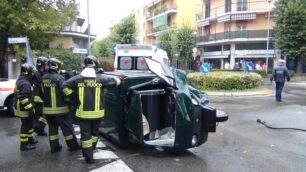 Un incidente a Vimercate